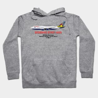 Boeing B747-400 - British Airways "Ndebele Emmly / South Africa" Hoodie